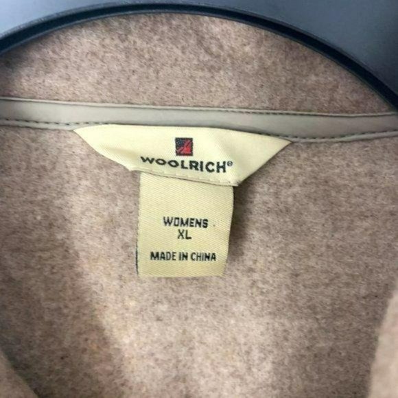 Woolrich DEADSTOCK New Wool Zip Jacket Tan Brown Womens XL - Picture 9 of 9